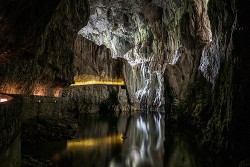 Skocjan Caves and underwater lake
