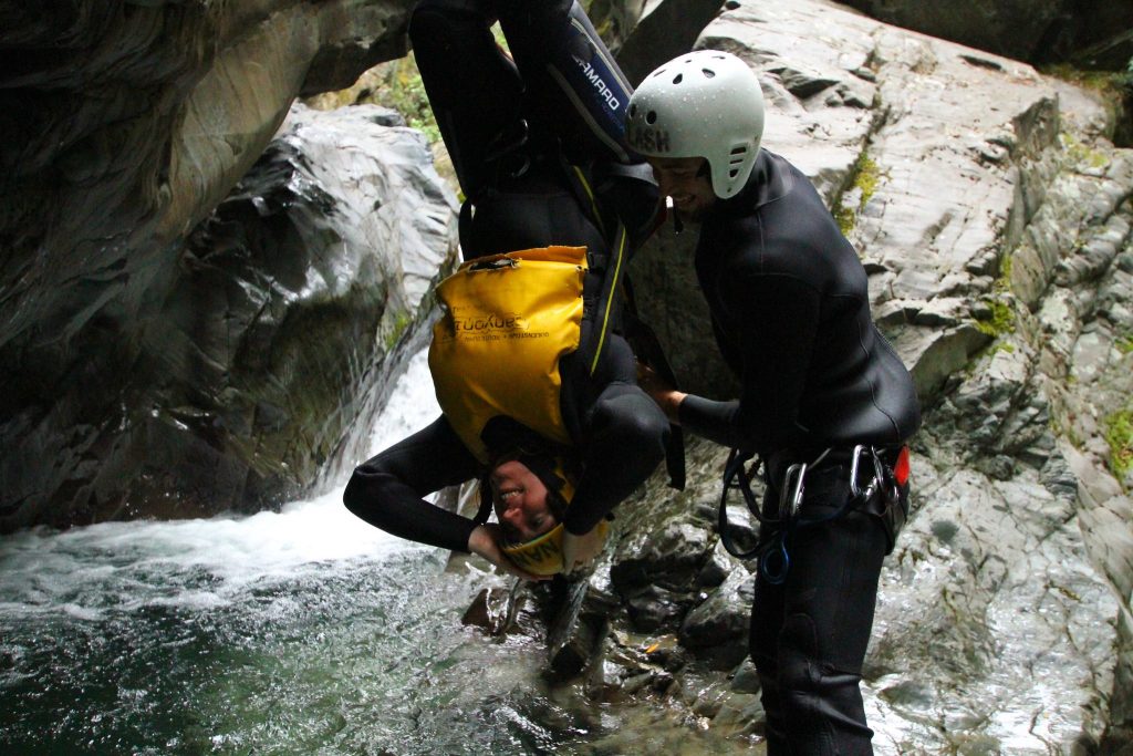 Abseiling in the Canyon