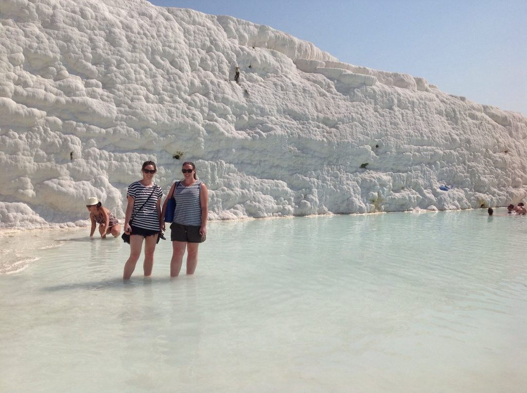 My sister and I in Pammukale