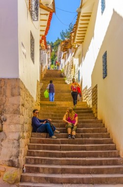 Cusco - steep hills - Peru